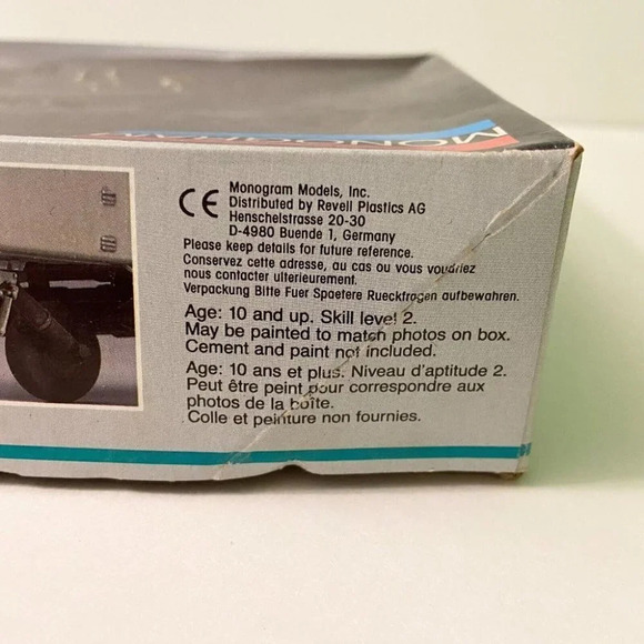 Vintage 1986 Monogram  AH-64 Apache Helicopter 1:48 Kit 5443 Open Box Never Used - Picture 4 of 12